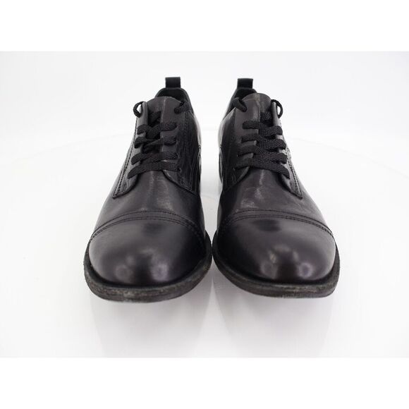 KORK-EASE Women's Rori Laceless Oxford Womens 8 M Black Leather Block Heel - Picture 2 of 12